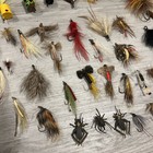 Vintage Fly Rod Lure Lot of 53 Heddon ? Pflueger? South Bend?  Wood Flies More. — photo 4