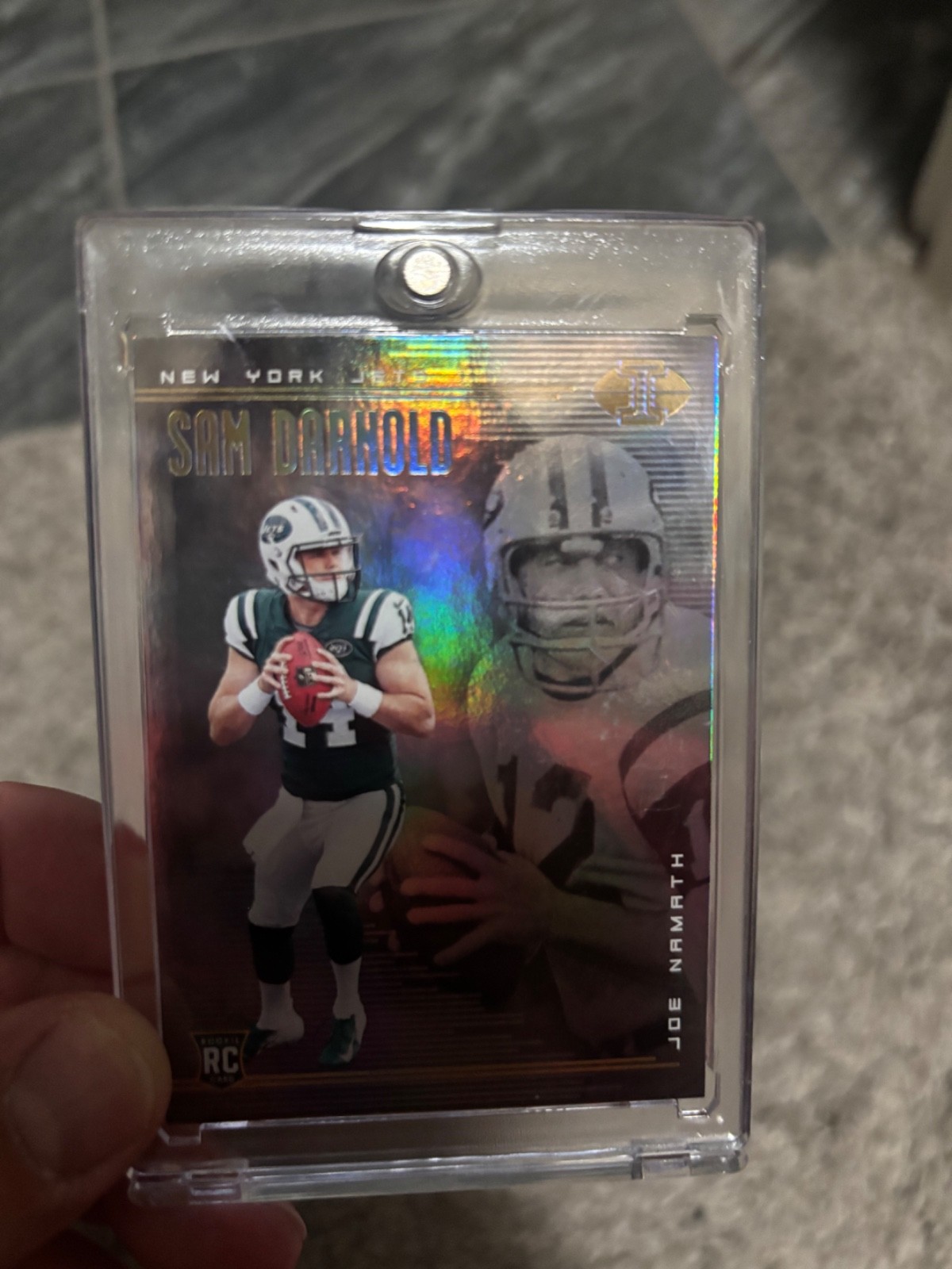 2018 Panini Illusions - Joe Namath, Sam Darnold #37 (RC)