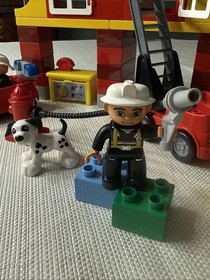 Lego DUPLO My First Fire Station #6138 Retired Includes Desk & &ldquo;Firehouse&rdquo; Block