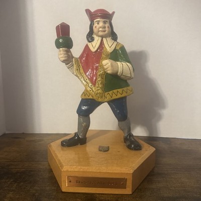 Vintage DDR Skatstadt Altenburg Wenzel Mascot Figure 1976 Signed Gerhard Rothe