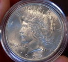 PEACE SILVER DOLLAR 1923 GEM BU BLAZING MS+++++ FROSTY WHITE 90% SILVER DOLLAR