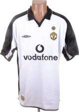 MANCHESTER UNITED 2001/2002 AWAY FOOTBALL SHIRT UMBRO SIZE XL ADULT