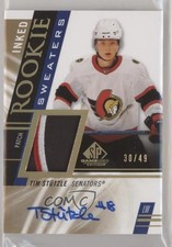 2020 SP Game Used Rookie Sweaters Inked 30/49 Tim Stutzle #RS-TS Patch Auto 1hh