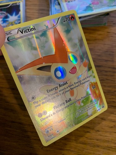 NM! Victini (XY117) Full Art Black Star Promo Pokemon Card! FREE P&P! - Picture 3 of 4