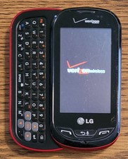 LG Extravert VN271 - Black and Red  Verizon  Rare Cellular Slider Phone