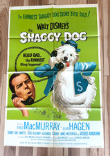 1967 Walt Disney The Shaggy Dog One Sheet Movie Poster 27x41 Fred MacMurray