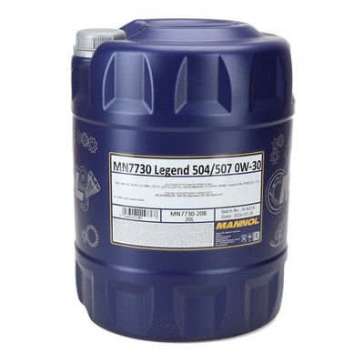 20L 20 Liter MANNOL 7730 Legend 0W30 Motoröl VW 504.00/507.00 ACEA C3 BMW LL-04