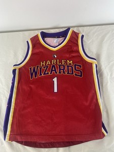 Youth Harlem Wizards Basketball Jersey Size Youth Large Wiz Kid #1 3 Autographs