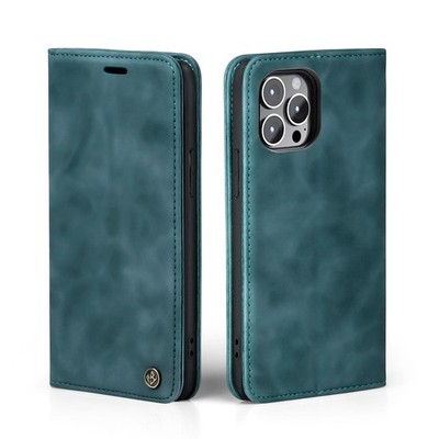 Handy Hülle für iPhone 13 Klapp Magnet Smartphone Cover Case Petrol