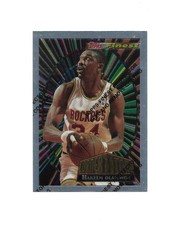 1995 Topps Finest Corner Stone Hakeem Olajuwon #CS15 w/ coating HOF Rockets
