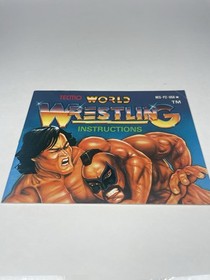 Tecmo World Wrestling (Nintendo NES, 1990) Cartridge & Manual Authentic Tested 