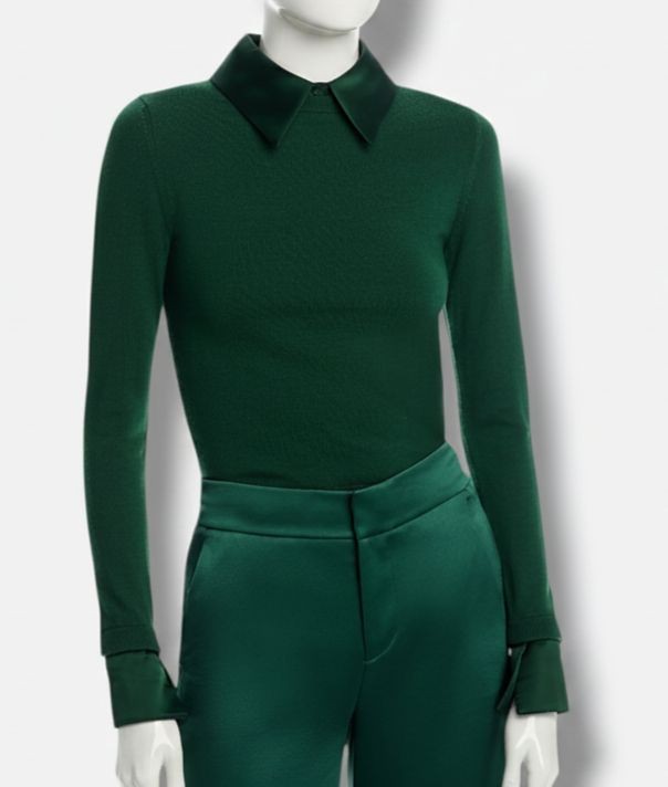 Alice + Olivia Women's Green Porla Layered Look Sweater Size S | eBay