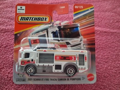 Matchbox 1-125 Series - #08/125 2021 Scania XT Fire Truck - weiß, rot & grau