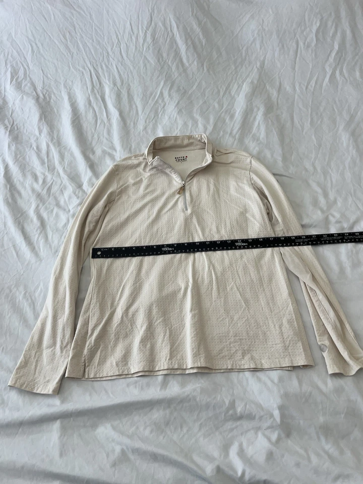 Top para mujer Bette & Court swing manga larga gris 1/4 cremallera tenis golf grande 142 Foto 4 de 4