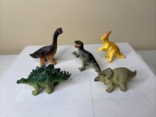 Safari Dinosaur Mini Figure Lot Stegosaurus Parasaurolophus Authentics Series 1