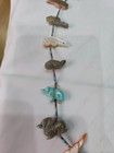 Vintage HUGE AWESOME Fetish necklace turquoise mother of pearl  BIG Thunderbird — photo 5