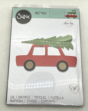 Sizzix Bigz Plus Die Car & Tree #665351 di Olivia Rose nuovo