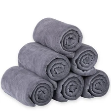 JML Microfiber Bath Towel Sets (6 Pack, 27" x 55") -Extra Absorbent, Fast Dry...