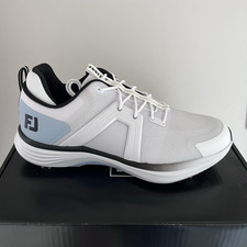 FootJoy HyperFlex Waterproof Golf Trainers US 10.5 Medium White/Blue/Black
