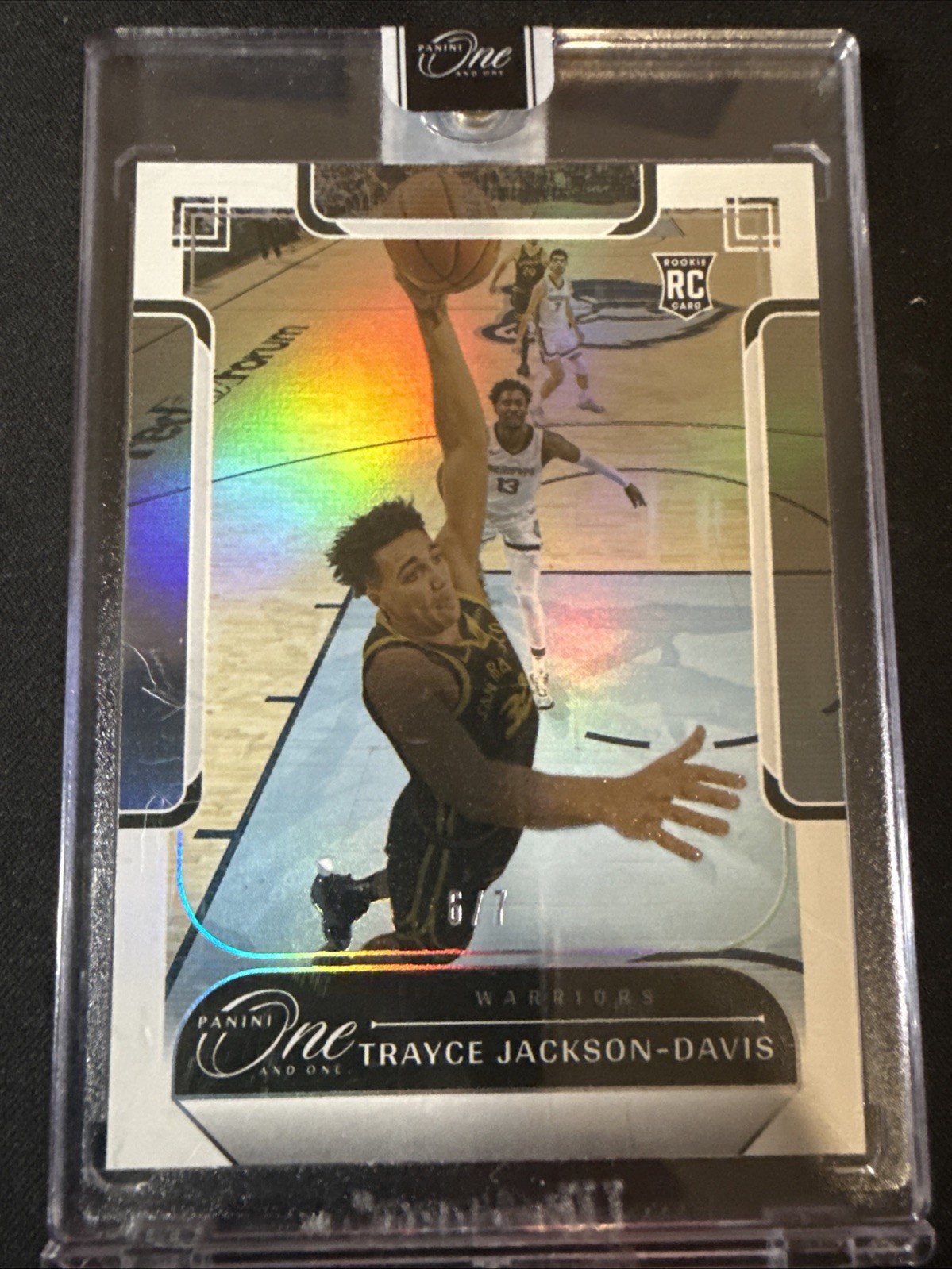 2023-24 Panini One and One - Rookies Trayce Jackson-Davis #144 White /7 (RC)