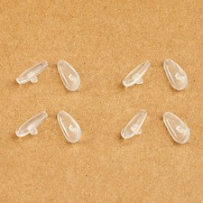 4 Pairs Clear Replacement Nose Pads Piece for Oakley Flip Kick OY3003 Eyeglasses