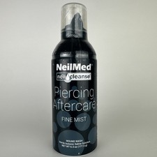 SEALED NeilMed Piercing Aftercare Fine Mist Saline Solution 6.3 fl oz Exp 4/29