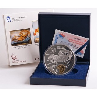 Spanien 50 Euro 2004 Dali 5 Oz Silber