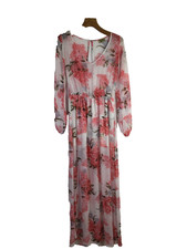 Show Me Your Mumu Women's Juliet Maxi Dress Floral White Pink White Size M