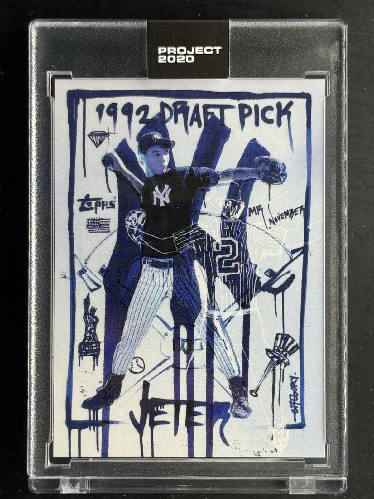 Derek Jeter Topps Project 2020 Card #93 by Gregory Siff New York Yankees HOF