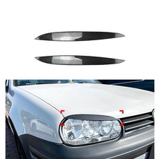 Scheinwerferblenden Carbon Optik Augenbraue Für VW Golf MK4 A4 Typ 1J 1997–2003