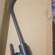 Matte Black High Arc Single Handle Modern Metal Kitchen Faucet