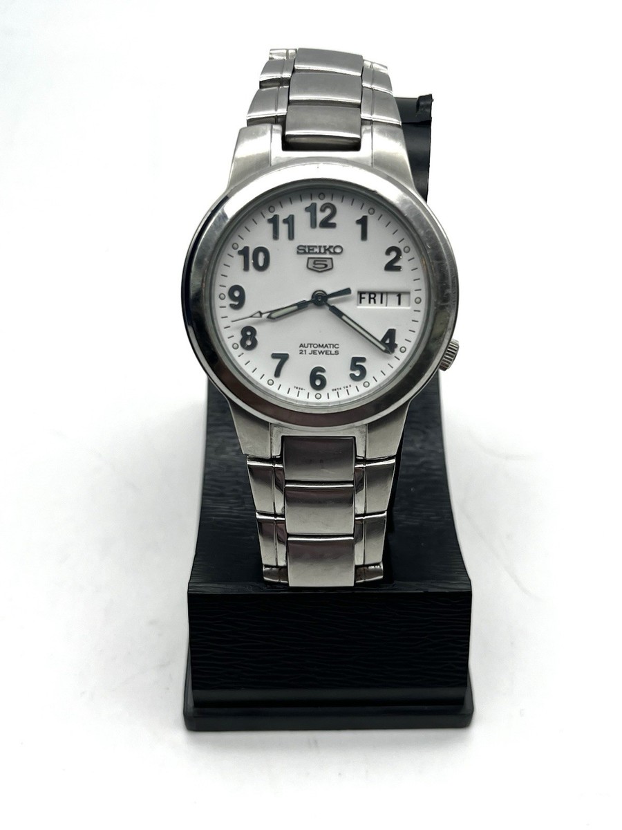 SEIKO 7S26B SS AUTOMATIC 21JEWEL WATCH DAY/ DATE 36MM | eBay