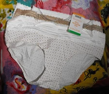 3 NEW WARNERS RU1023R 172 NO PINCHING NO PROBLEMS COTTON HIPSTER PANTIES L/7