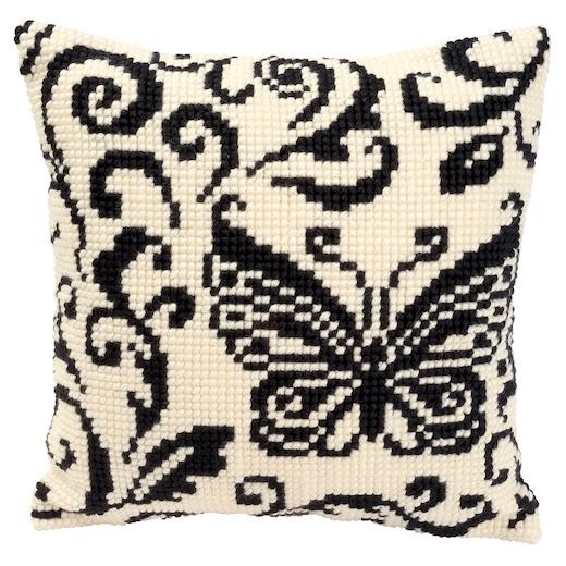 Vervaco Cross Stitch Kit: Cushion: Blackworks Design - Image 3