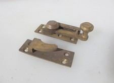 Viktorianischer Messing Flügel Fensterriegel Schloss Verschluss Schnäpper alter Griff Antik Vintage