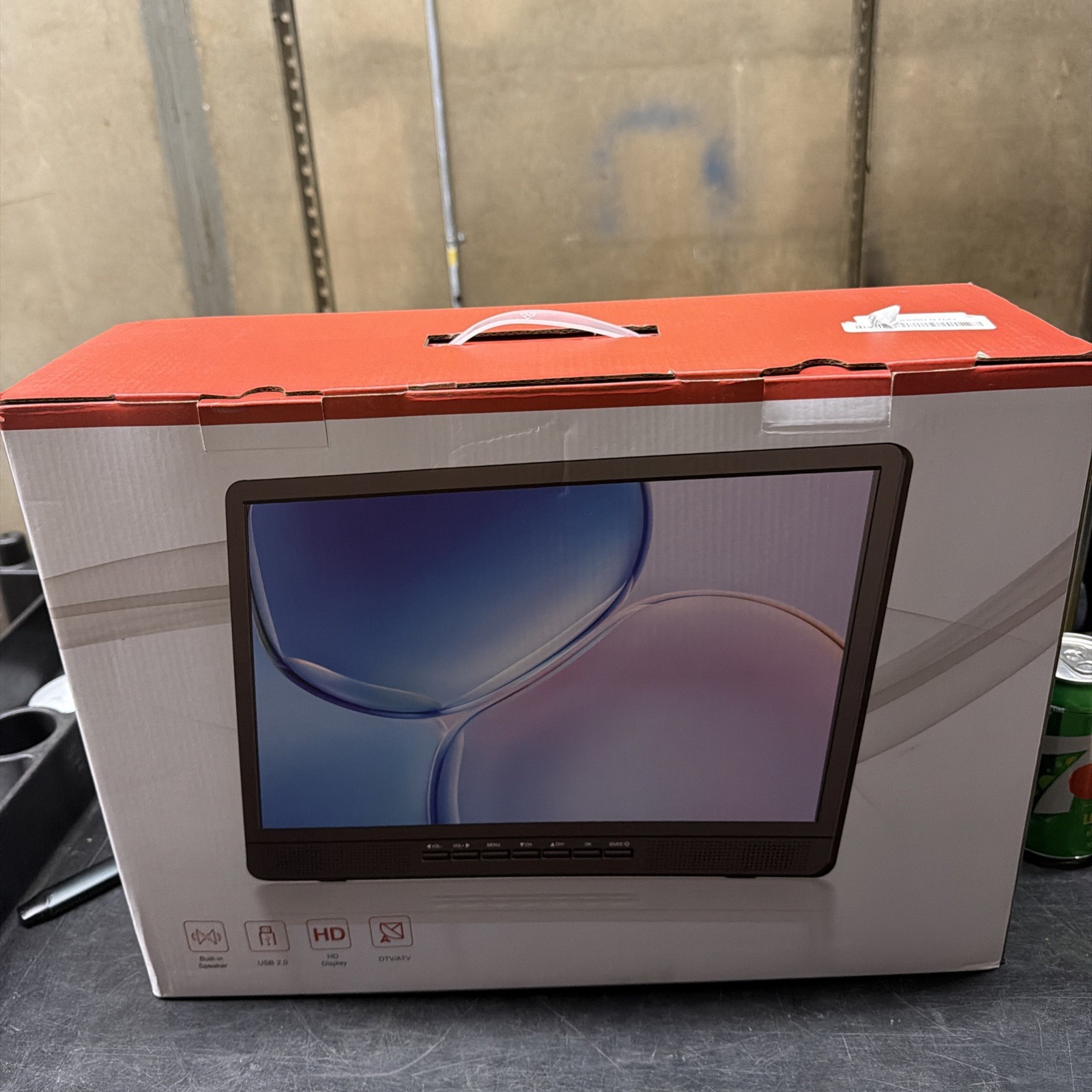 Portable HD Display Television With Built In Speaker And Stand