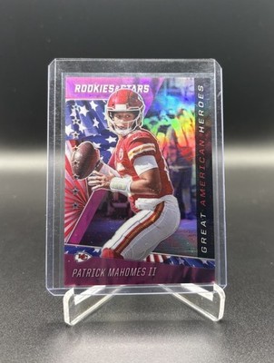 2020 Panini Rookies & Stars Patrick Mahomes II Great American Heroes Pink /50