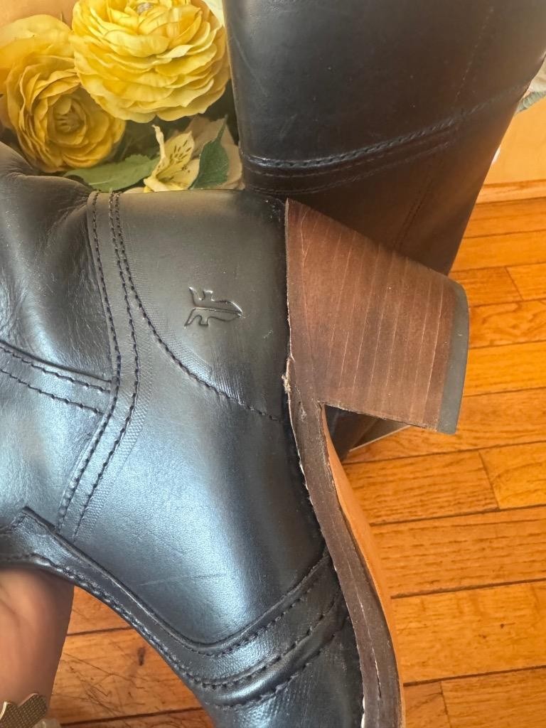 FRYE 77230 Boots Jane Stitch 14L black boots 6B (1400 image 5