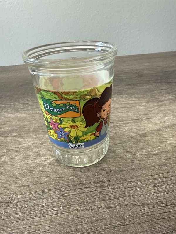 Vintage Collectible Welch's Dragon Tales Jelly/Juice Glass Jar #2