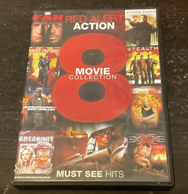 Red Alert Action - 8 Movie Collection - The Fan - Attack Force - Int - VERY GOOD