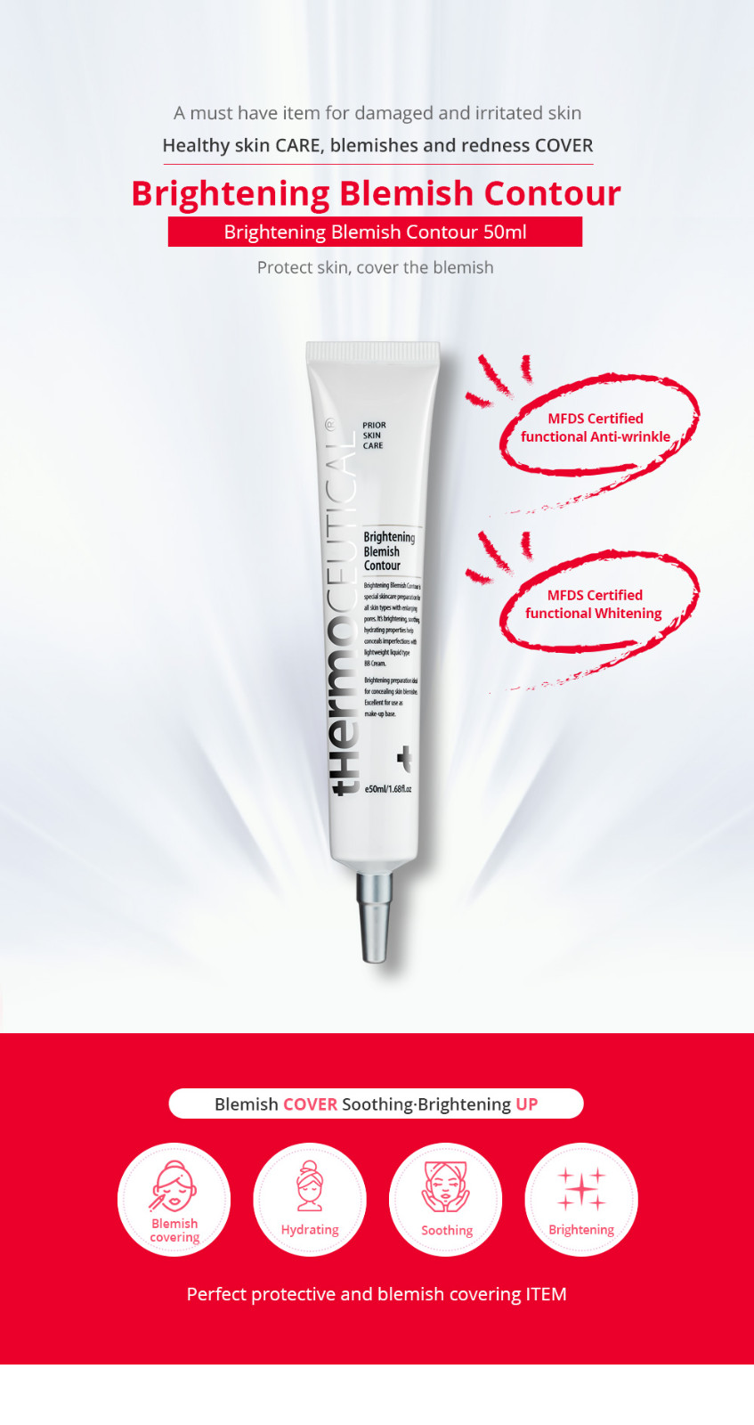 Korean tHermoCEUTICAL Brightening Blemish Contour 50ml BB Cream