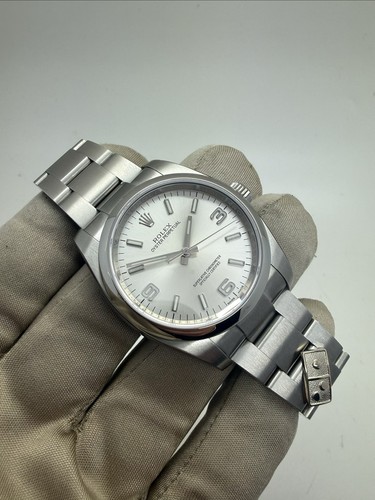 2015 Rolex Oyster Perpetual Dominos Steel 36mm Watch Stickers 116000 B+P