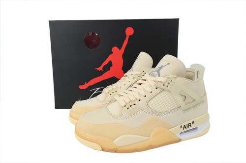 Air Jordan 4 AJ4 Sail Mens Cream Beige Basketball Sneakers Shoes New