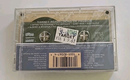 Yanni - Reflections Of Passion Cassette SEALED Hype Sticker Private Music VTG - Picture 3 of 4