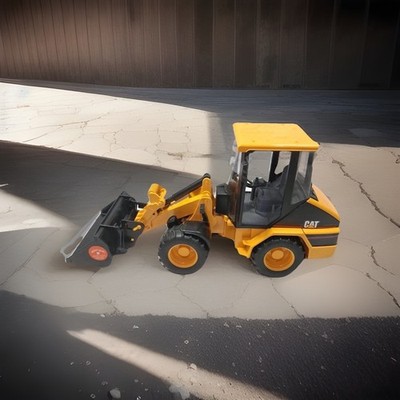 BRUDER CAT Wheel Loader  1418/01 Yellow Tractor Made in Germany Excellent!  