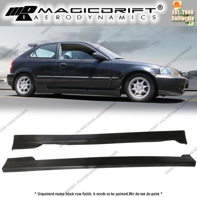 For 96-00 Honda Civic CS Style Side Skirts Extension Rocker Panel