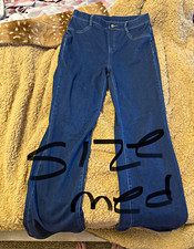 No Boundaries Women's Blue Denim Jegging Jeans Solid Regular Size M