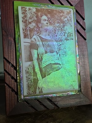 Frida Kahlo Iridesent Ceramic Sephia Custom  Not Signed Great One Of A KIND.. 