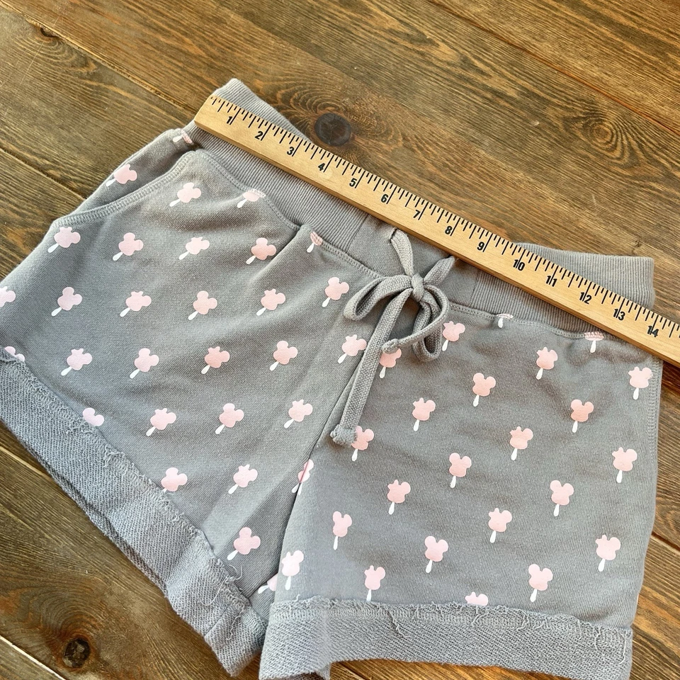 Pantalones Cortos Walt Disney Parks Mujeres Gris Rosa Mickey Mouse Ice Cream Bar Talla S Foto 3 de 4
