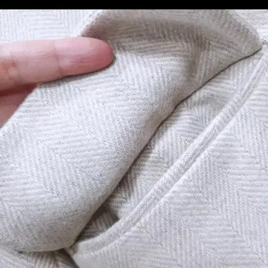 Marimarket Herringbone Long Padding Double Coat -… - image 4